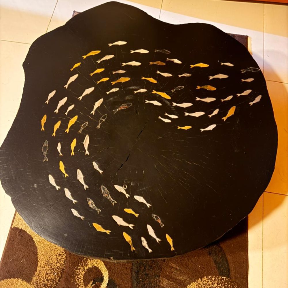 Nukta Studio: The Meraaj Round Slab Table