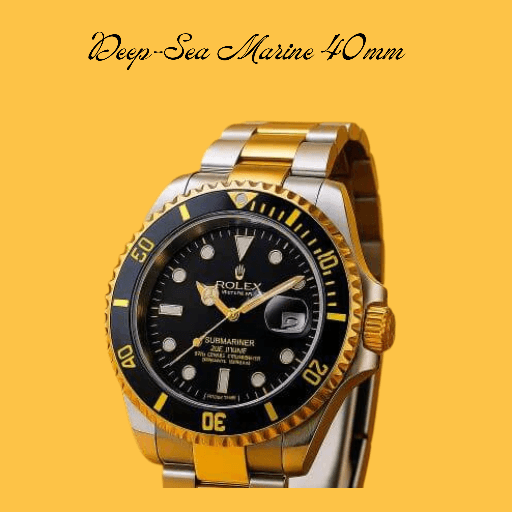 Deep-Sea Marine 40mm | Stainless Steel Diving Interface & Bezel
