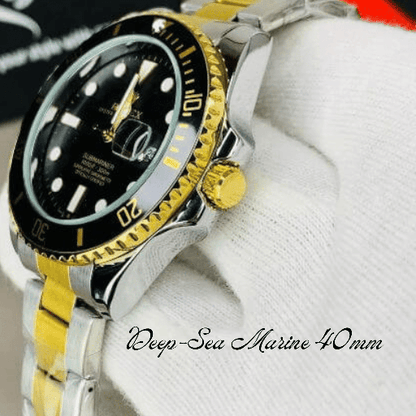 Deep-Sea Marine 40mm | Stainless Steel Diving Interface & Bezel