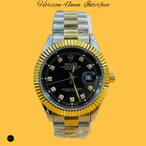 Horizon_41mm_Men_s_Black_Crystal_Dial_Two-Tone_Steel_Interface_2