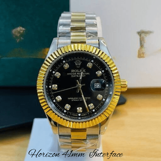 Horizon_41mm_Men_s_Black_Crystal_Dial_Two-Tone_Steel_Interface_4