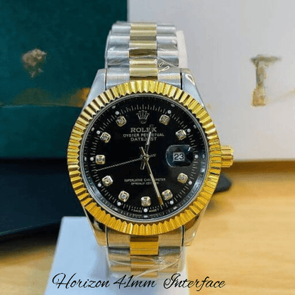 Horizon_41mm_Men_s_Black_Crystal_Dial_Two-Tone_Steel_Interface_4